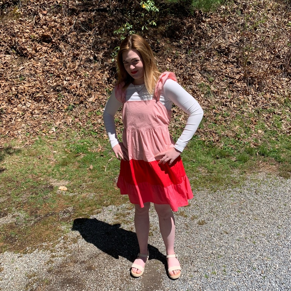 Sonoma Pink and Red Dress